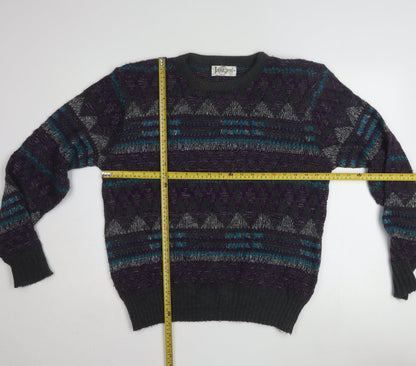 Jantzen Men’s Multicoloured Geometric Knit Pullover Jumper M