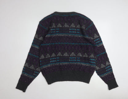 Jantzen Men’s Multicoloured Geometric Knit Pullover Jumper M