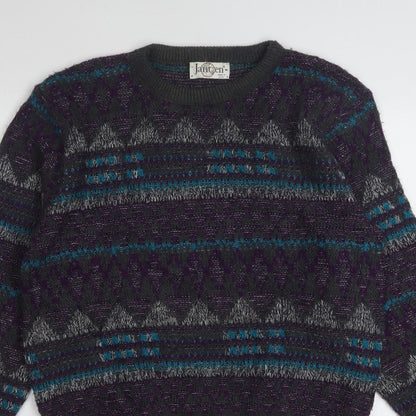 Jantzen Men’s Multicoloured Geometric Knit Pullover Jumper M