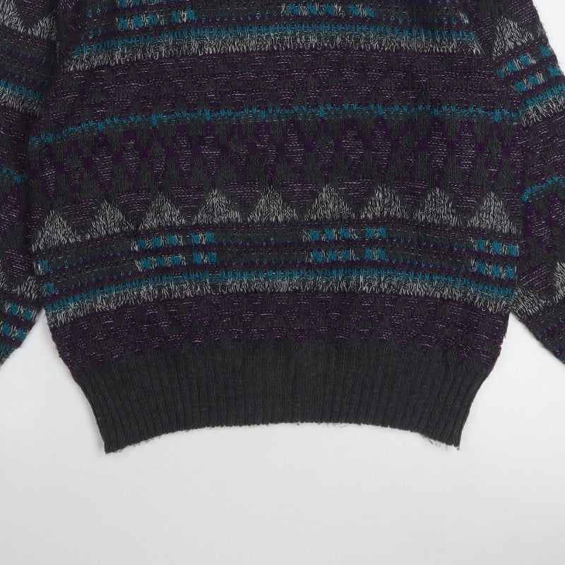 Jantzen Men’s Multicoloured Geometric Knit Pullover Jumper M