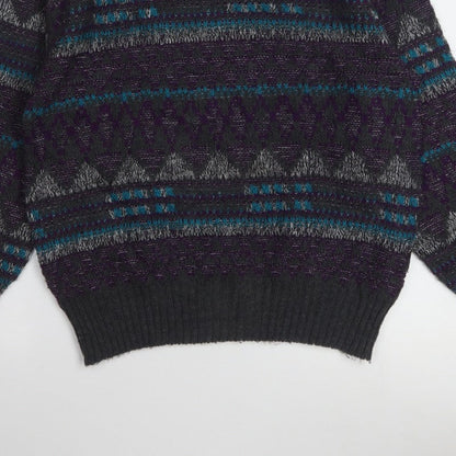 Jantzen Men’s Multicoloured Geometric Knit Pullover Jumper M