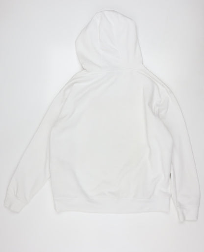 Disney Women White Hoodie Mickey & Friends M 12/14 Pullover