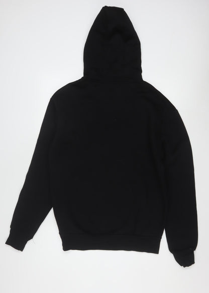 Coca-Cola Men's Black Pullover Hoodie M Regular Fit Graphic Fleece