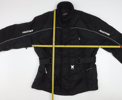 Arctiva Men's Black M Motorcycle Waterproof Jacket with Belt