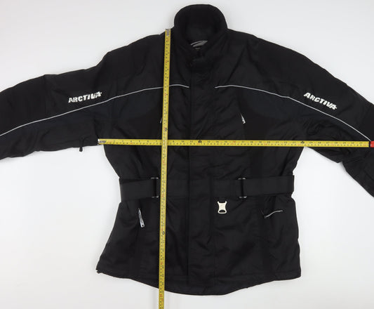 Arctiva Men's Black M Motorcycle Waterproof Jacket with Belt