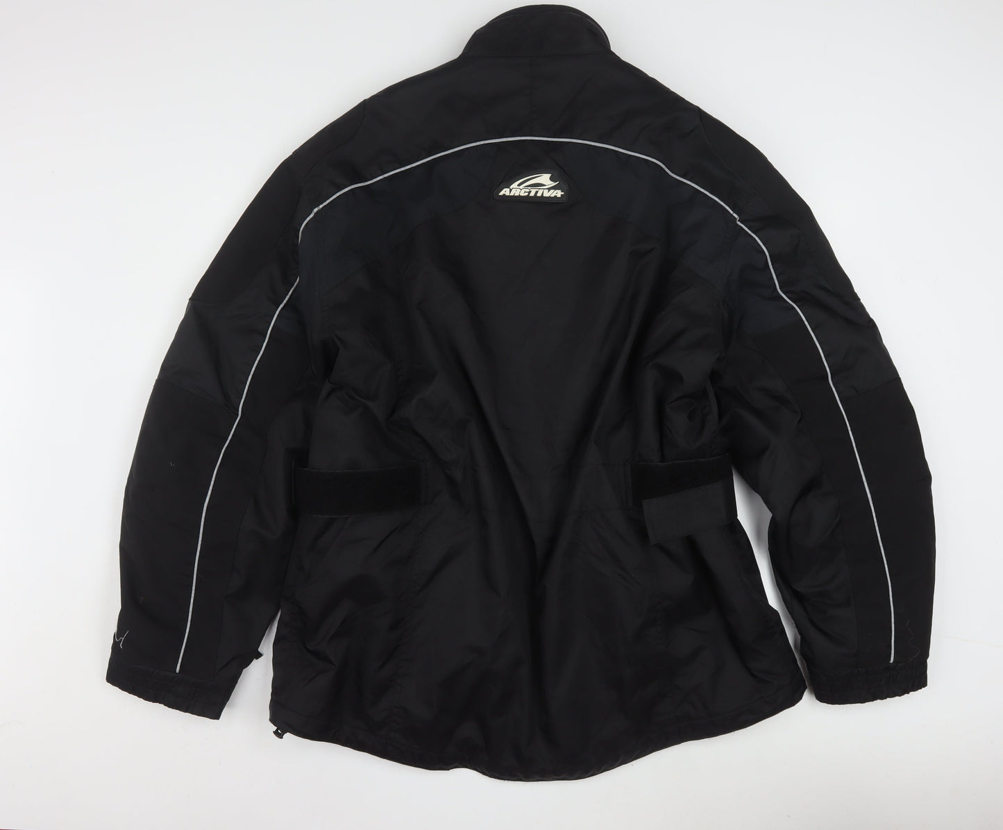 Arctiva Men's Black M Motorcycle Waterproof Jacket with Belt