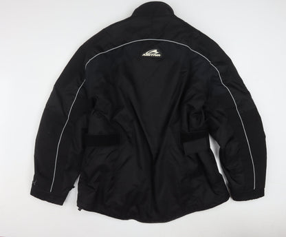 Arctiva Men's Black M Motorcycle Waterproof Jacket with Belt