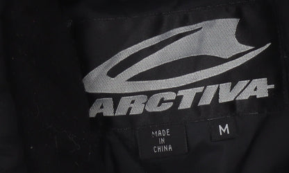 Arctiva Men's Black M Motorcycle Waterproof Jacket with Belt