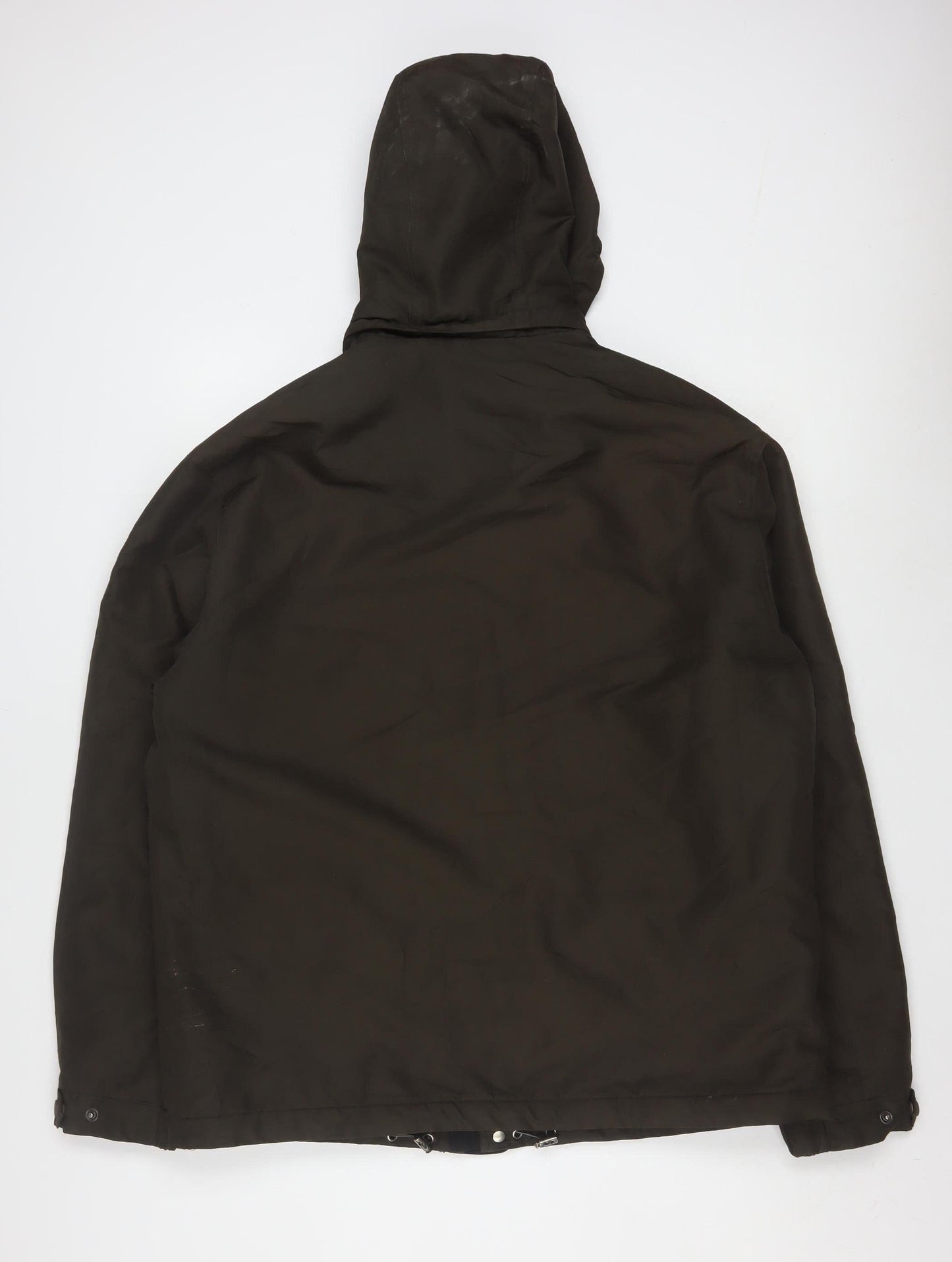 Dockers Men's Brown Hooded Waterproof Parka Jacket Size M