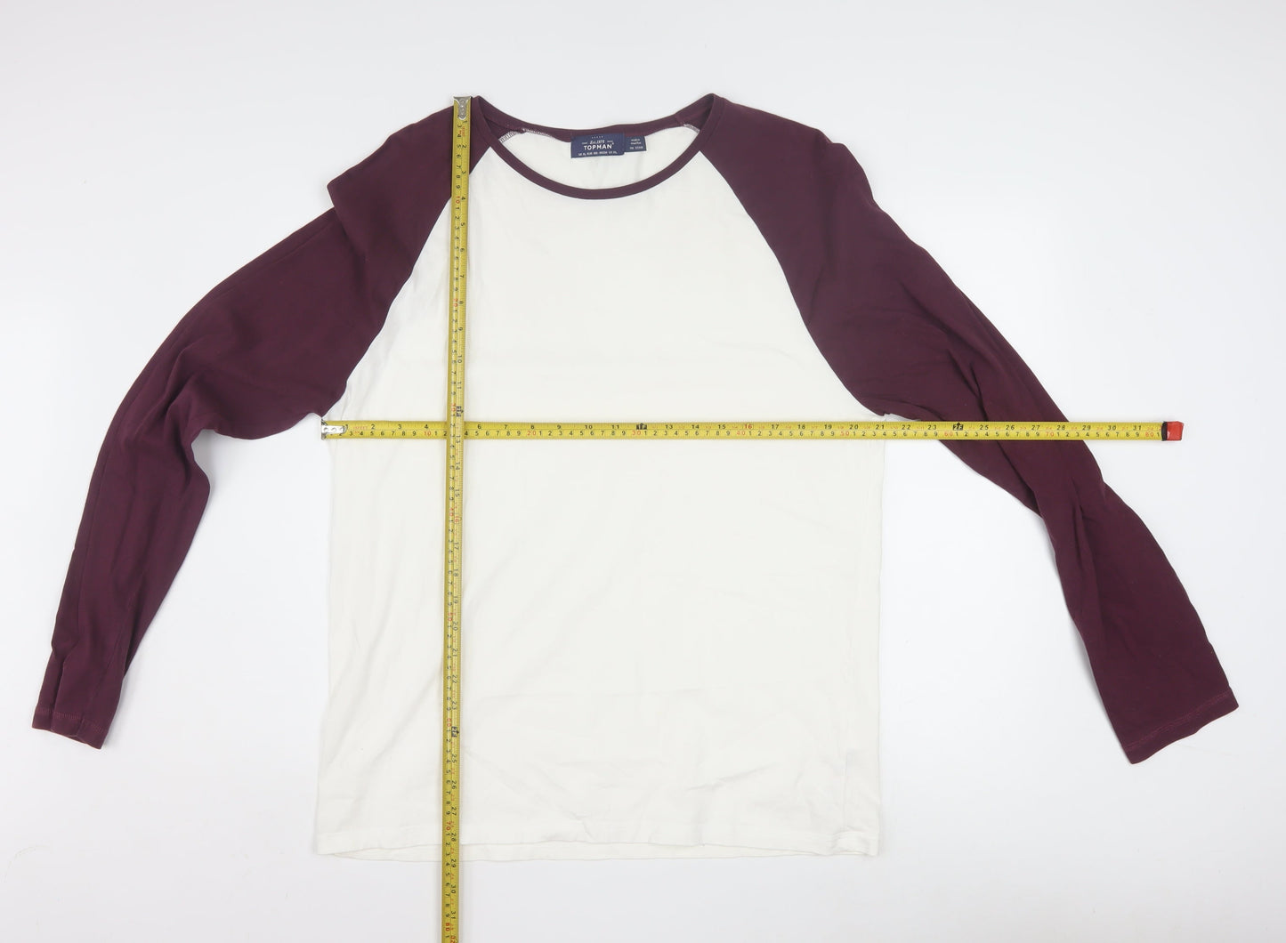 Topman Men's Multicoloured XL Long Sleeve Cotton Casual Shirt