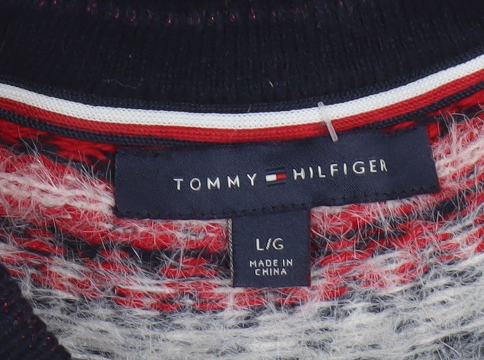 Tommy Hilfiger Womens Multicoloured Fair Isle Knit Jumper Size L