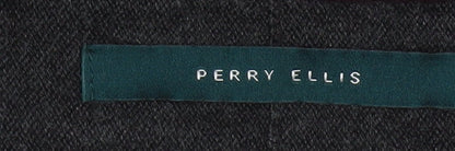 Perry Ellis Men's Multicoloured V-Neck Cotton Blend Jumper Size M