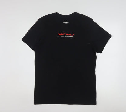 Nike Pro Men's Black Dri-Fit Short Sleeve Crew Neck T-Shirt Small