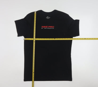 Nike Pro Men's Black Dri-Fit Short Sleeve Crew Neck T-Shirt Small