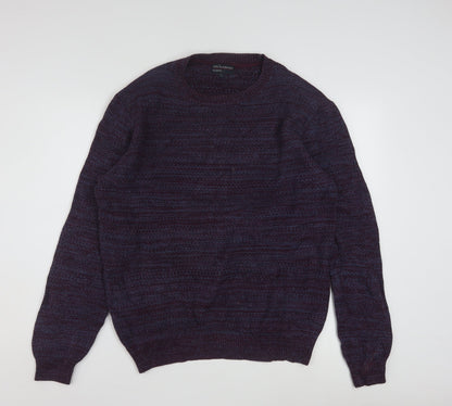 Mens UK Size L Nils Sundström Purple Pullover Jumper