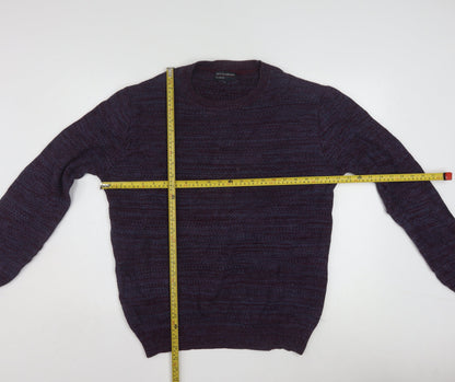 Mens UK Size L Nils Sundström Purple Pullover Jumper