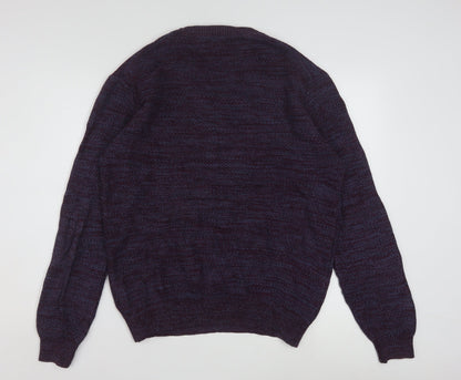 Mens UK Size L Nils Sundström Purple Pullover Jumper