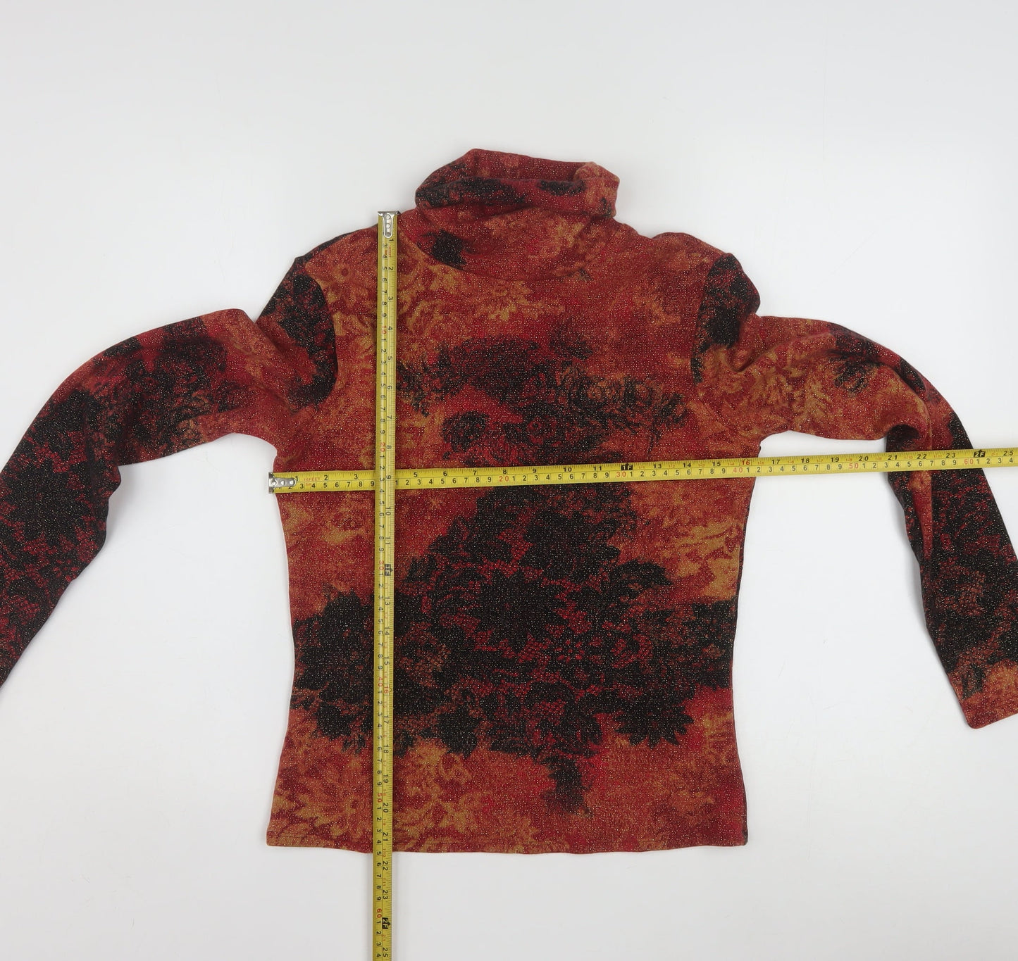 Caché Womens Multicoloured L Roll Neck Floral Pullover Jumper