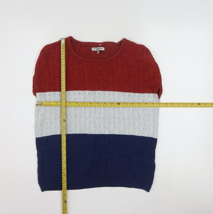 The Roadster Life Co. Women's Multicoloured Cotton Crew Neck Jumper L