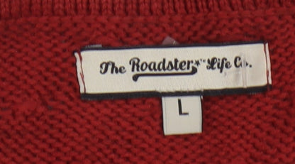 The Roadster Life Co. Women's Multicoloured Cotton Crew Neck Jumper L