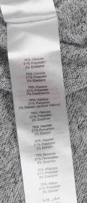 Apricot Women’s Grey Roll Neck Tunic Blouse UK 10