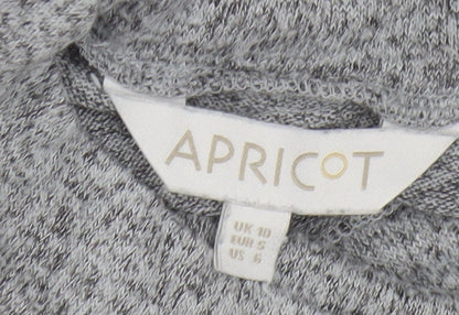Apricot Women’s Grey Roll Neck Tunic Blouse UK 10