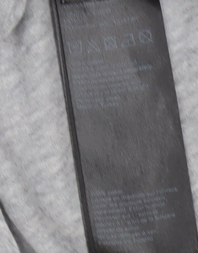 AllSaints Women’s Grey Long Sleeve Cotton Modal Crew Neck Top Size L