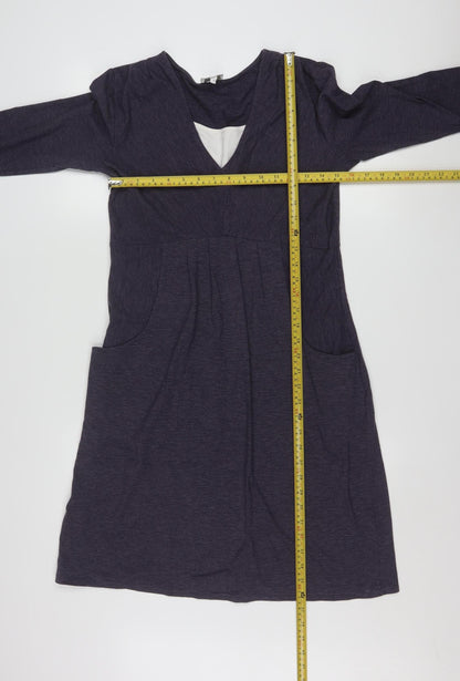 Kaliko Women's Blue Knee Length A-Line Dress Size 10
