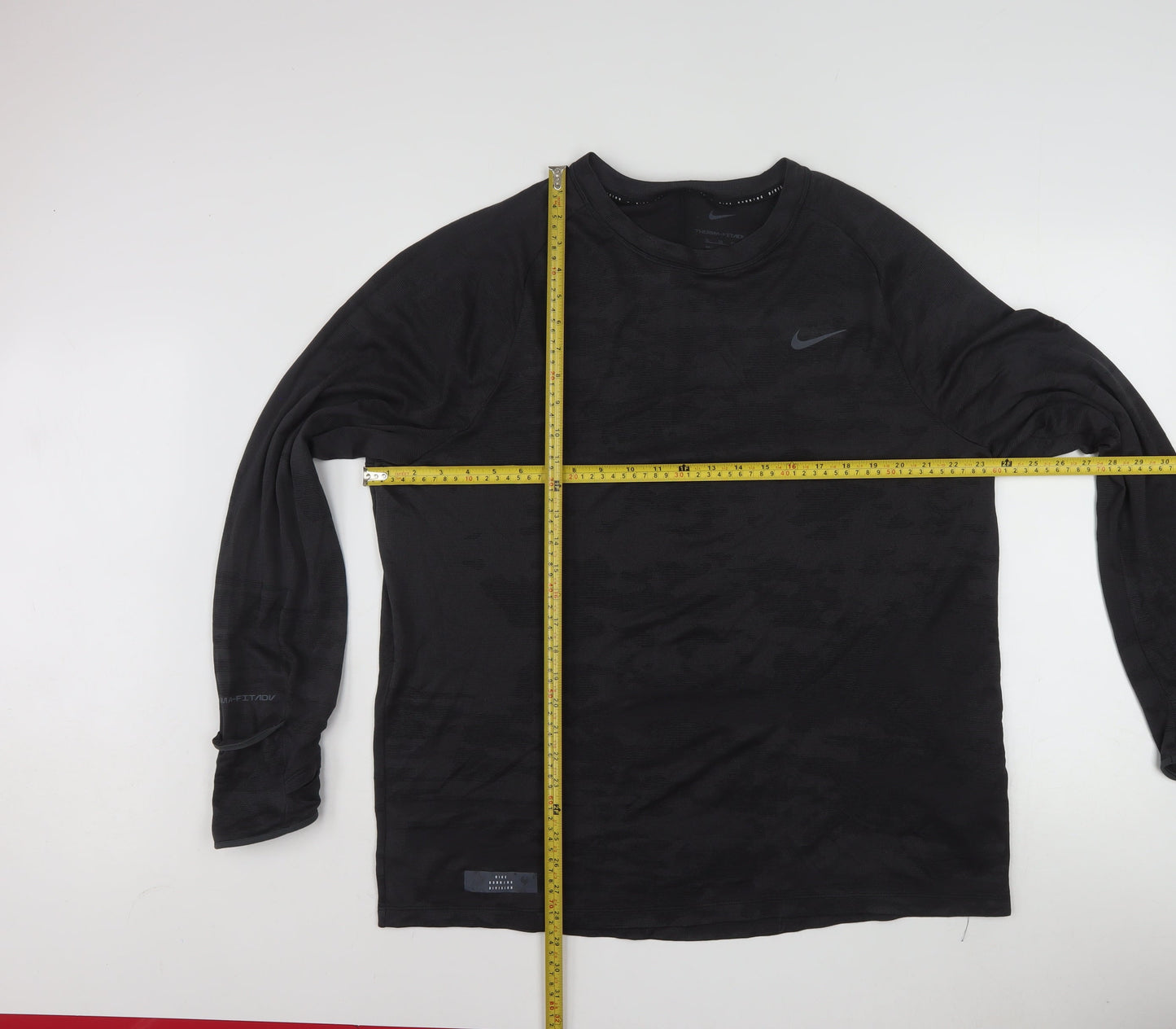 Nike Men's Black XL Therma-Fit ADV Running Long Sleeve Top