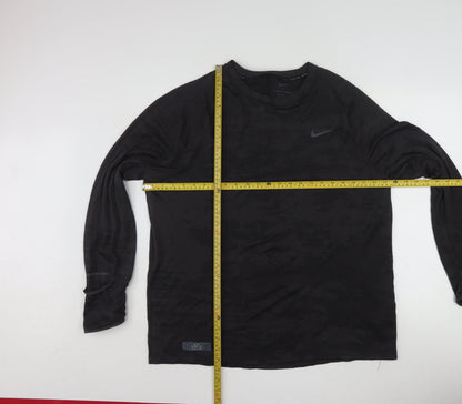 Nike Men's Black XL Therma-Fit ADV Running Long Sleeve Top