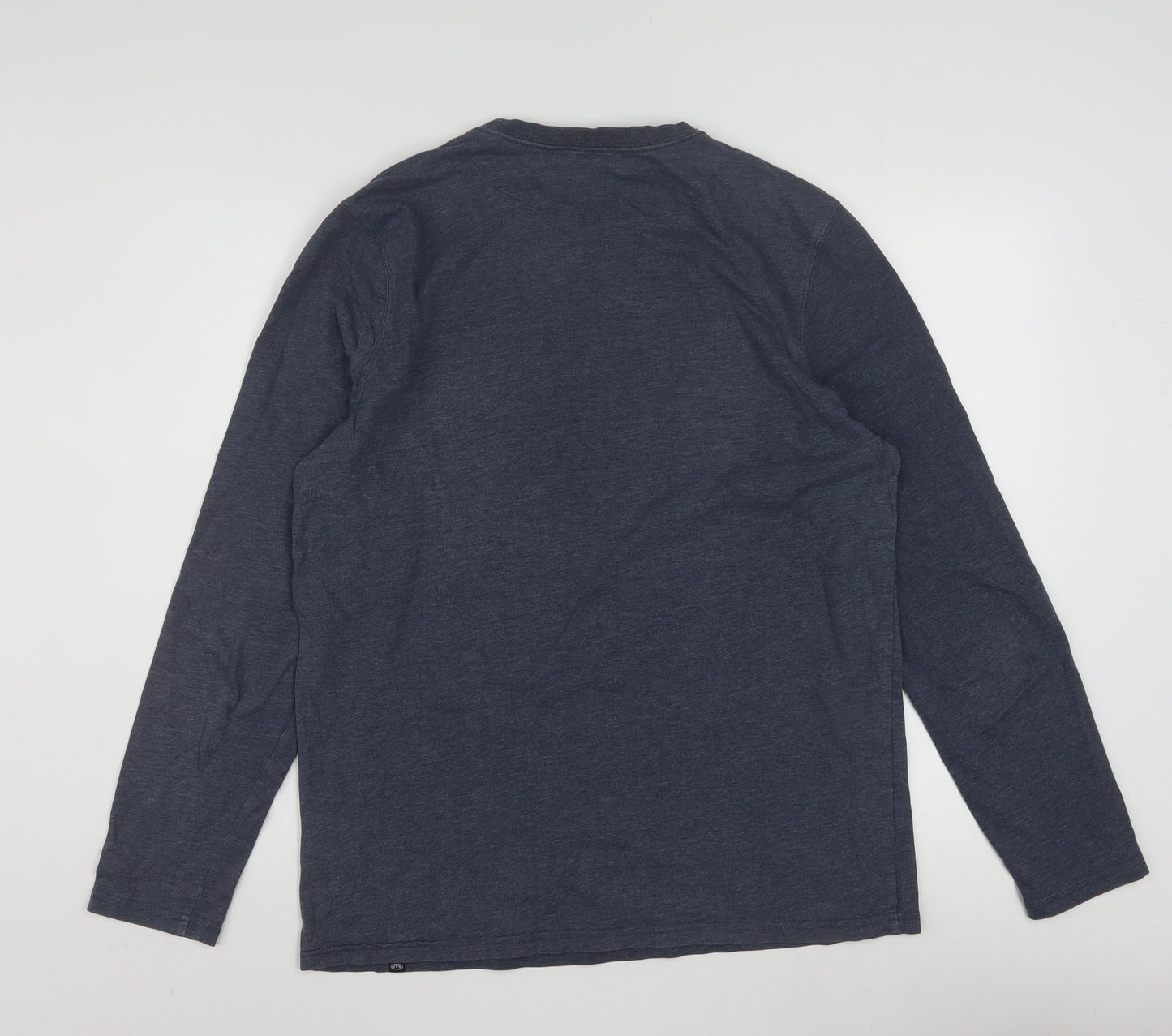 Animal Men's Blue Long Sleeve Crew Neck Graphic Top Size M