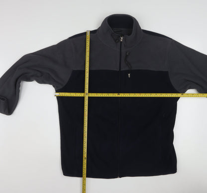 Cedarwood State Men’s Grey & Black Fleece Jacket L Full Zip Outdoor