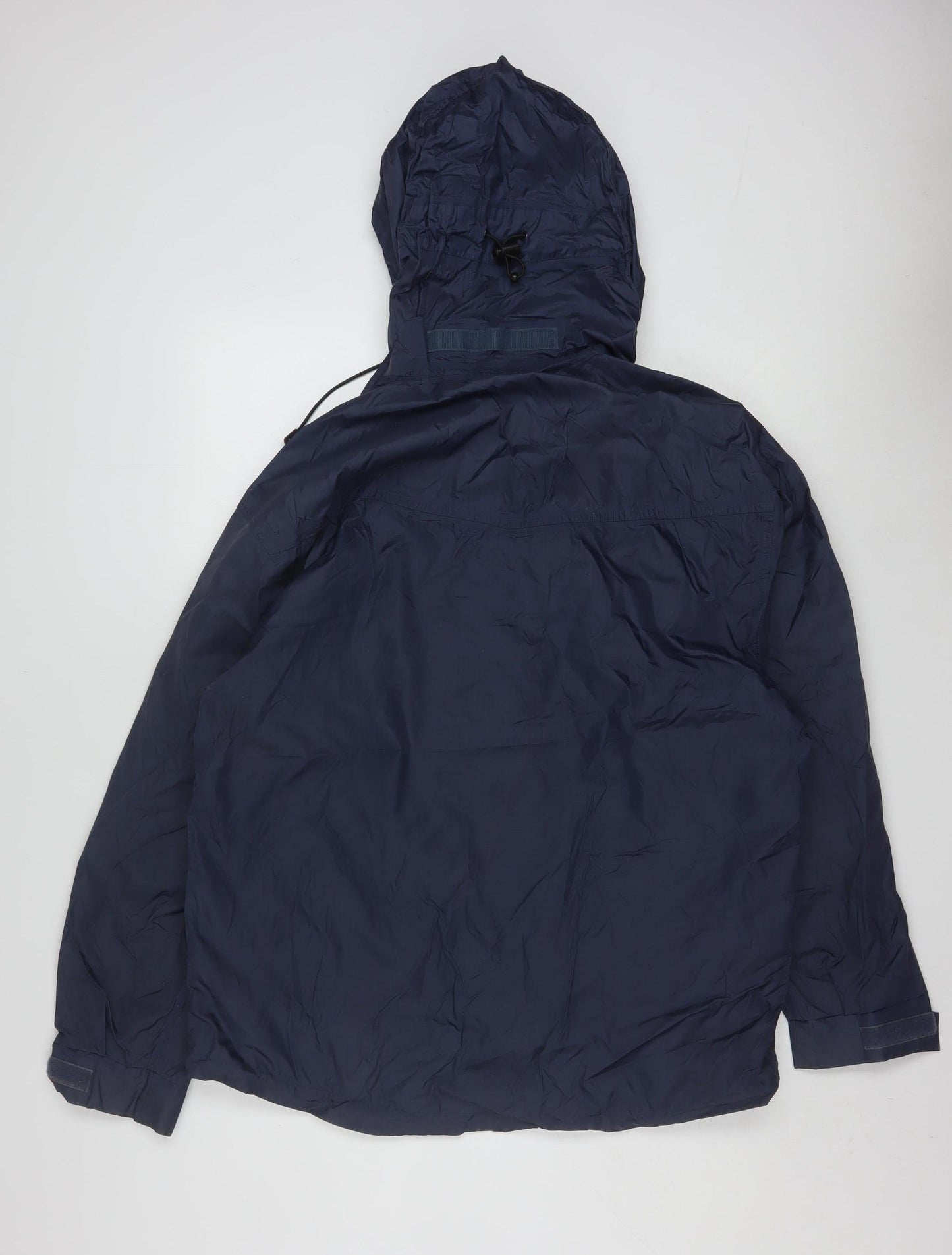 Outdoor Scene Men's Blue Waterproof Hooded Rain Jacket Size S