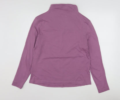 Simply Be Women’s Purple Long Sleeve Cotton Roll Neck Top Size 12