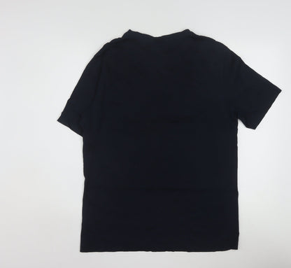 Marks and Spencer Autograph Men's Navy Supima Cotton Crew Neck T-Shirt Medium