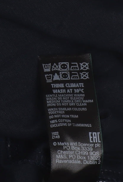 Marks and Spencer Autograph Men's Navy Supima Cotton Crew Neck T-Shirt Medium