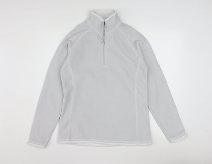 Mountain Warehouse Women Grey 1/2 Zip Fleece Pullover UK12