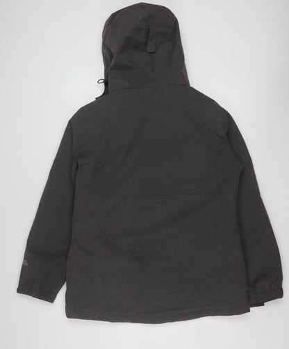 Peter Storm Womens Grey Waterproof Hooded Parka Jacket Size 14