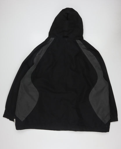 Regatta Womens Black Waterproof Hooded Outdoor Rain Coat Size 28