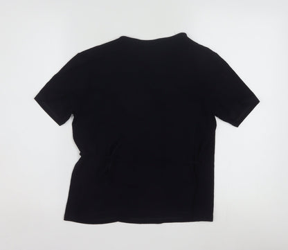 Marks and Spencer Women’s Dark Navy Wrap Blouse Size 14 V-Neck Jersey Top
