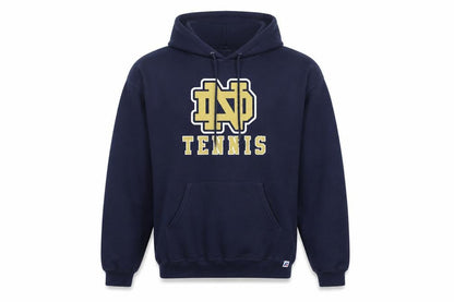 Russell Athletic Men's Blue Pullover Hoodie L Graphic Varsity Tennis