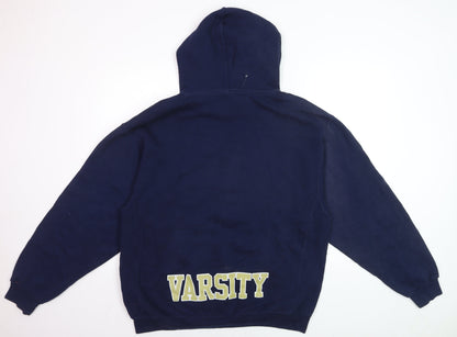 Russell Athletic Men's Blue Pullover Hoodie L Graphic Varsity Tennis
