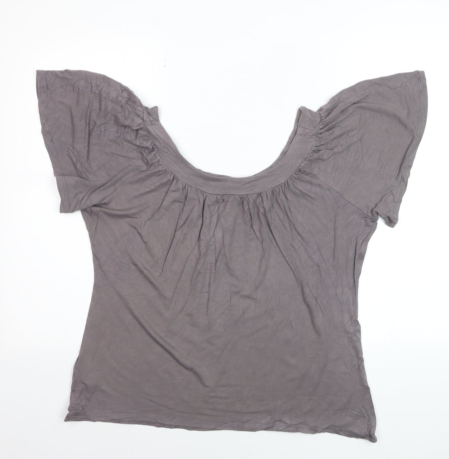 South Collection Women’s Brown Beaded Tunic Blouse UK 14