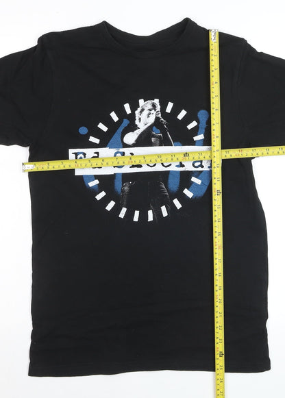Ed Sheeran Women's Black Cotton Graphic T-Shirt Size S