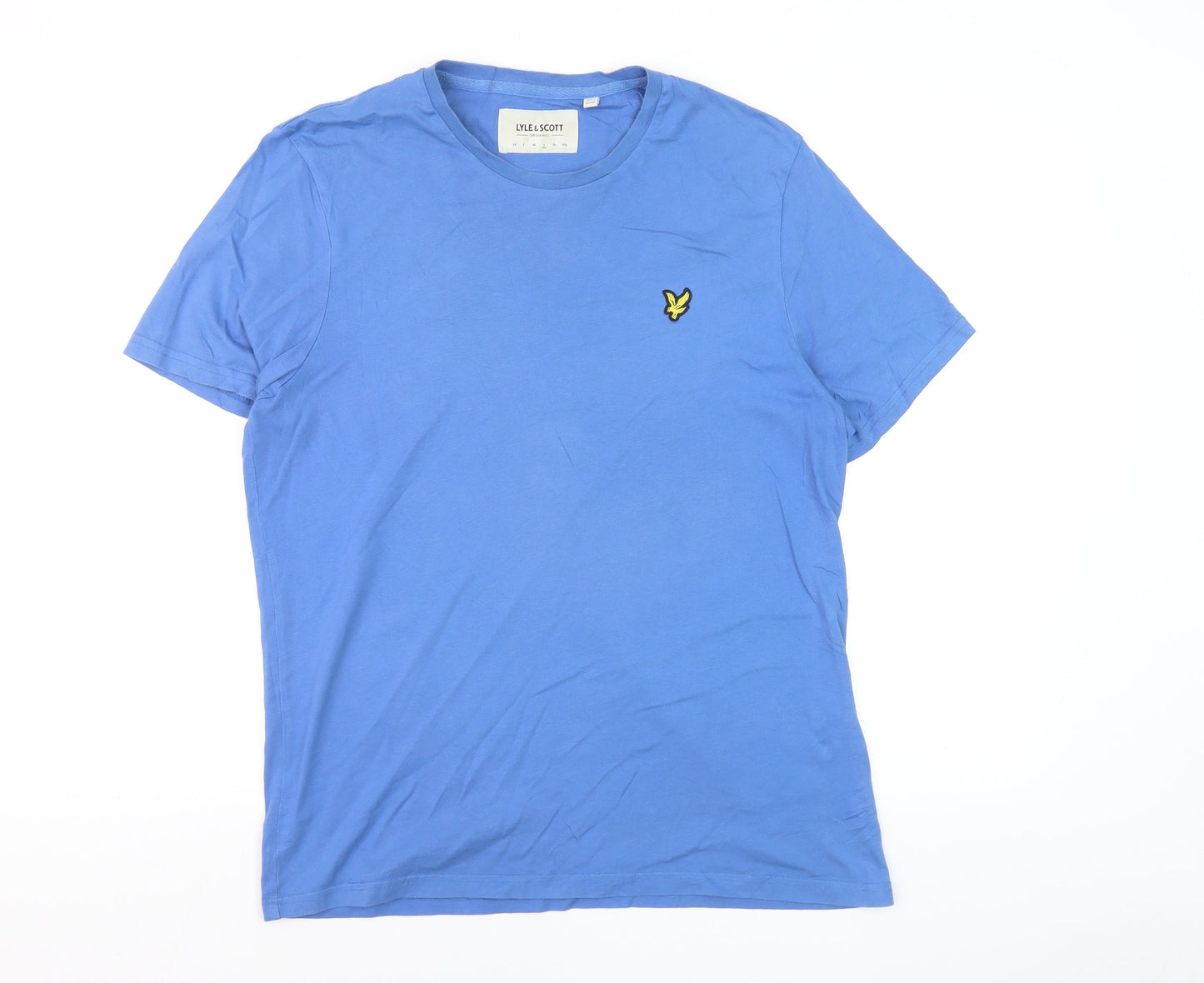 Lyle & Scott Men's Blue Organic Cotton Crew Neck T-Shirt Size L