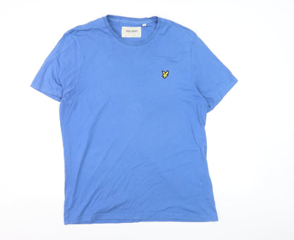 Lyle & Scott Men's Blue Organic Cotton Crew Neck T-Shirt Size L