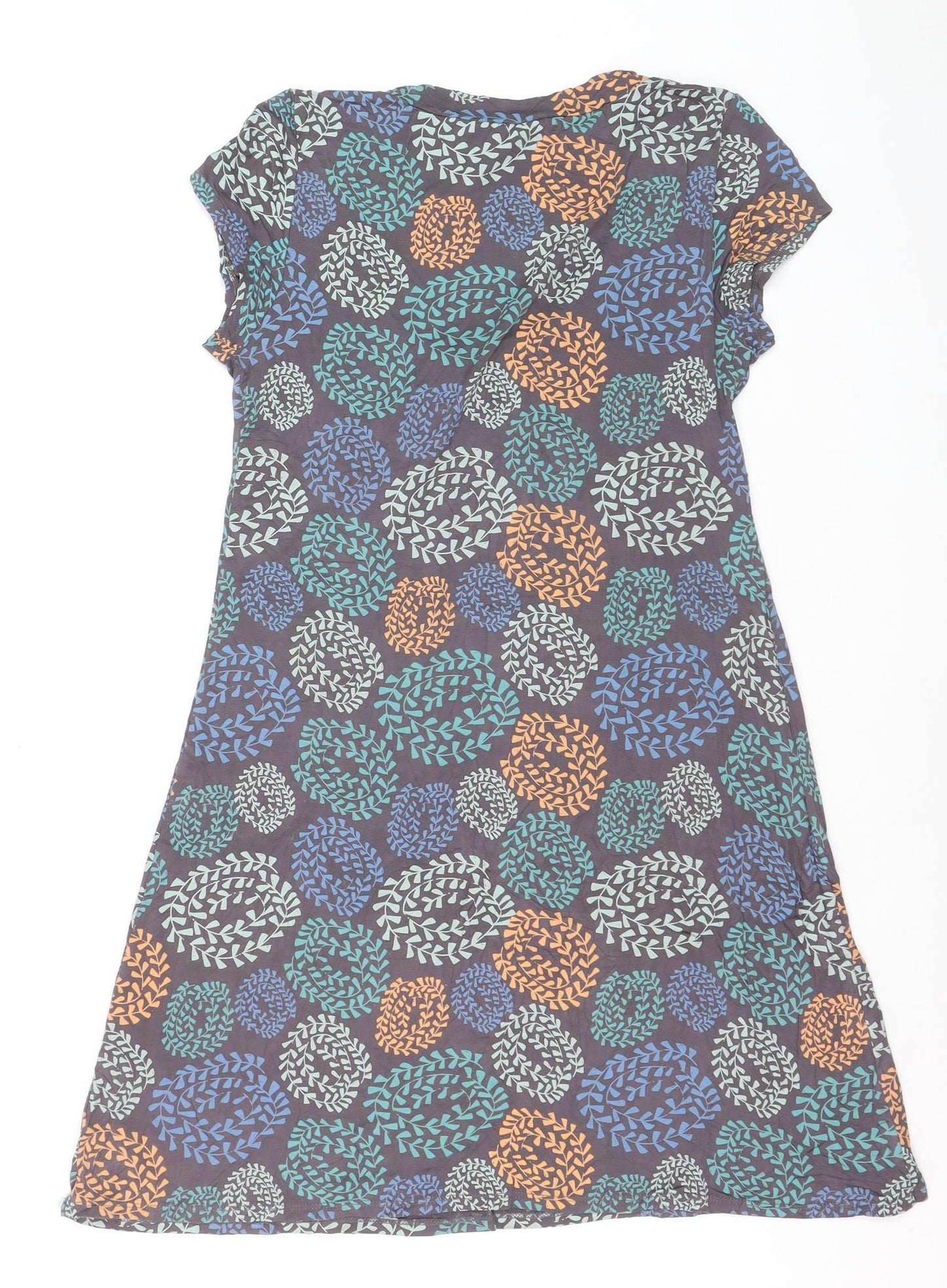White Stuff Women's Multicoloured Floral A-Line Dress Size 10