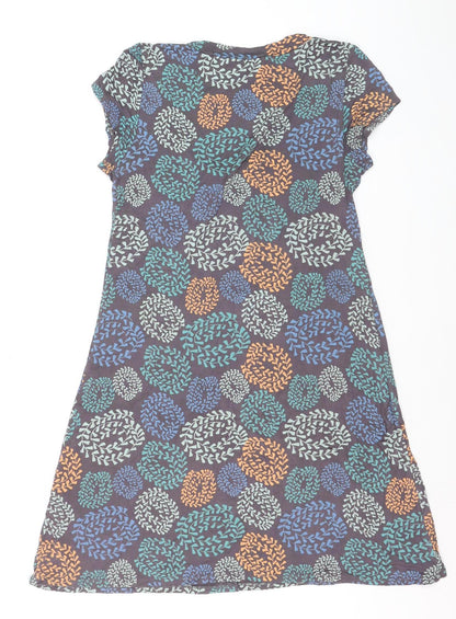 White Stuff Women's Multicoloured Floral A-Line Dress Size 10