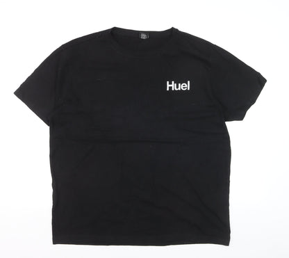 Mens UK Size 2XL Huel Black  T-Shirt