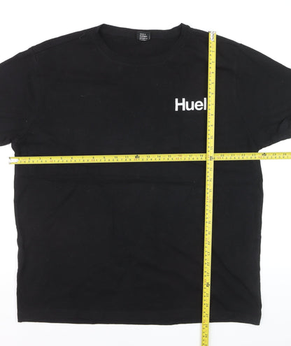 Mens UK Size 2XL Huel Black  T-Shirt